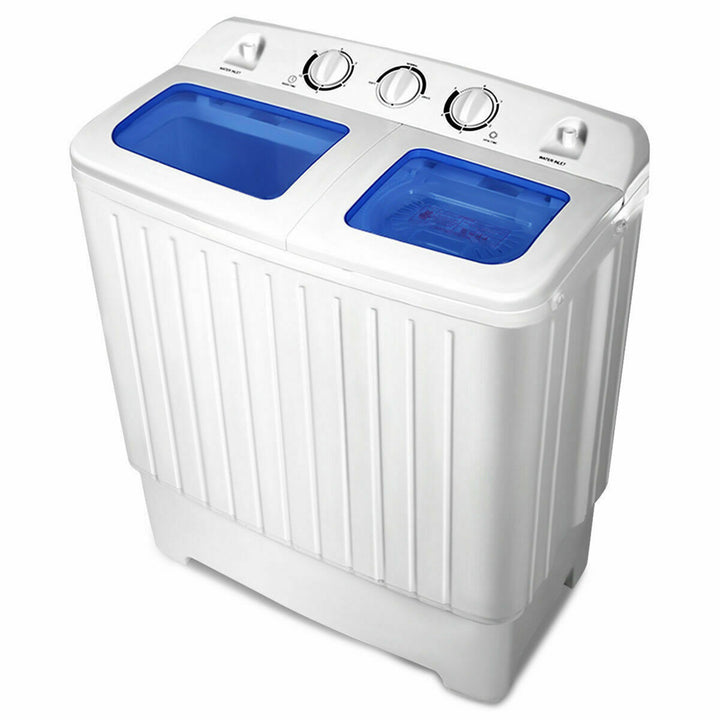 Compact Portable Washing Machine Twin Tub 20 lbs Washer Spinner Home Dorm Image 4