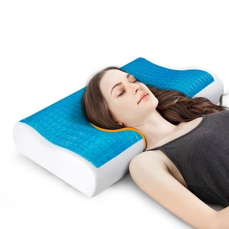 Memory Foam Pillow Cooling Gel Bed Cervical Protect Orthopedic Pillows for Sleeping Image 1