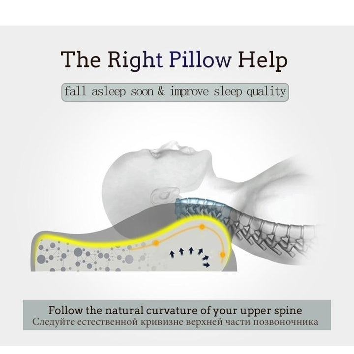 Memory-Foam Pillows for Bedroom Sleeping Butterfly Shaped Orthopedic Neck Protect Cervical Bed Pillow Image 9