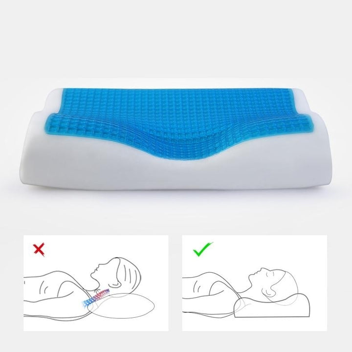 Memory Foam Pillow Cooling Gel Bed Cervical Protect Orthopedic Pillows for Sleeping Image 12