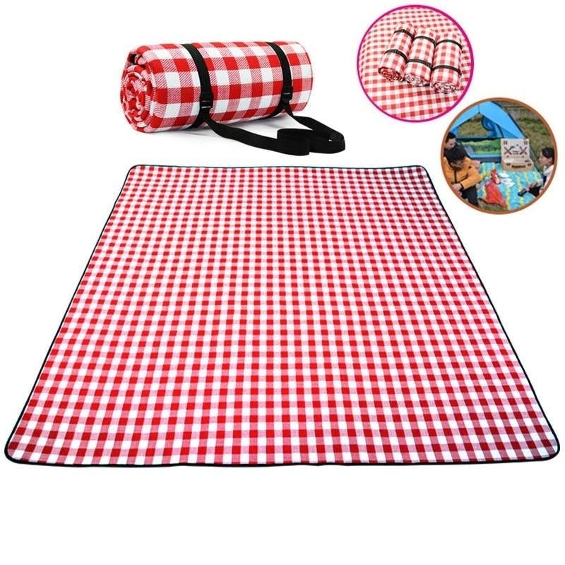 Soft Breathable Thicken Pad Blanket for Outdoor Camping Picnic Mat Image 1