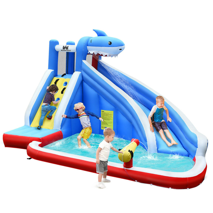 Inflatable Water Slide Animal Shaped Bounce House Castle Splash Water Pool Without Blower Image 1