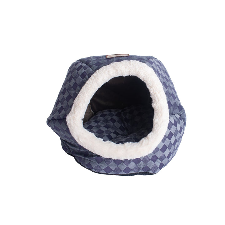 Armarkat Cat Bed Model C44, Blue Checkered Image 1