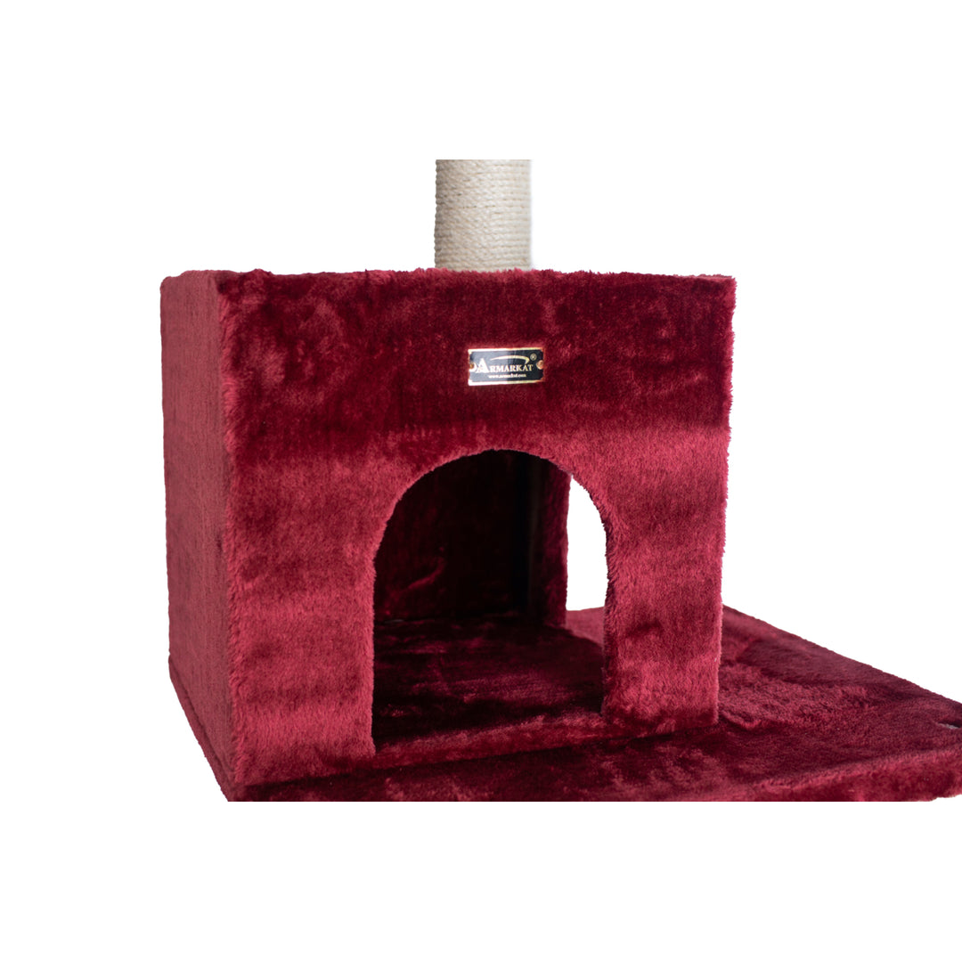 Armarkat Real Wood Classic Cat Tree Model A6902B Classic Model A6902 Burgundy Image 5