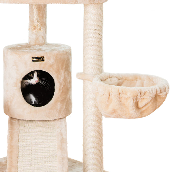 Armarkat Cat Tree Model A5806 Beige Multi Level Wood Furniture 58 Inches Image 5