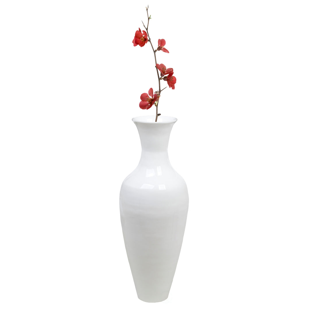 Uniquewise 37 Inch Tall Bamboo Floor Vase Modern Large Flower Holder Image 1