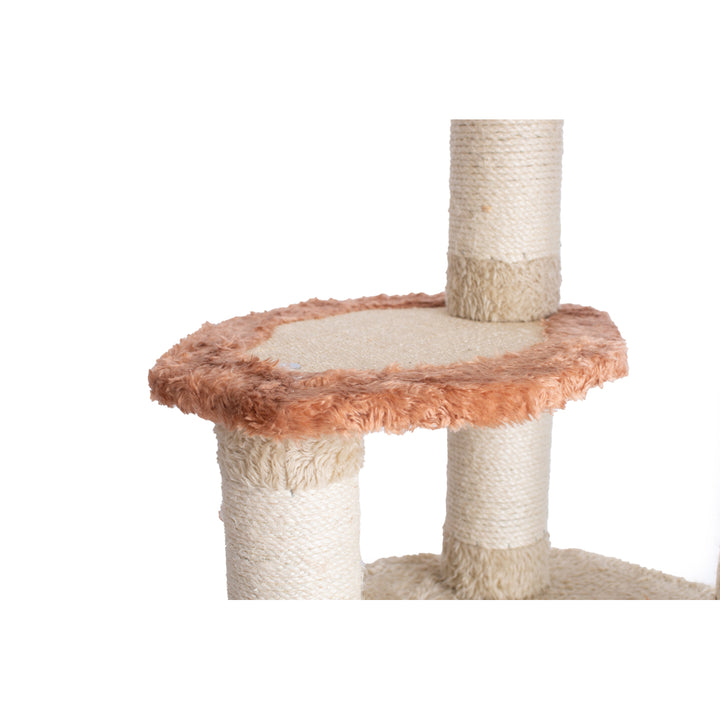 Armarkat Cat Tree X5703 Multi-Level Wood Climber Jackson Galaxy Approved Khaki Image 4