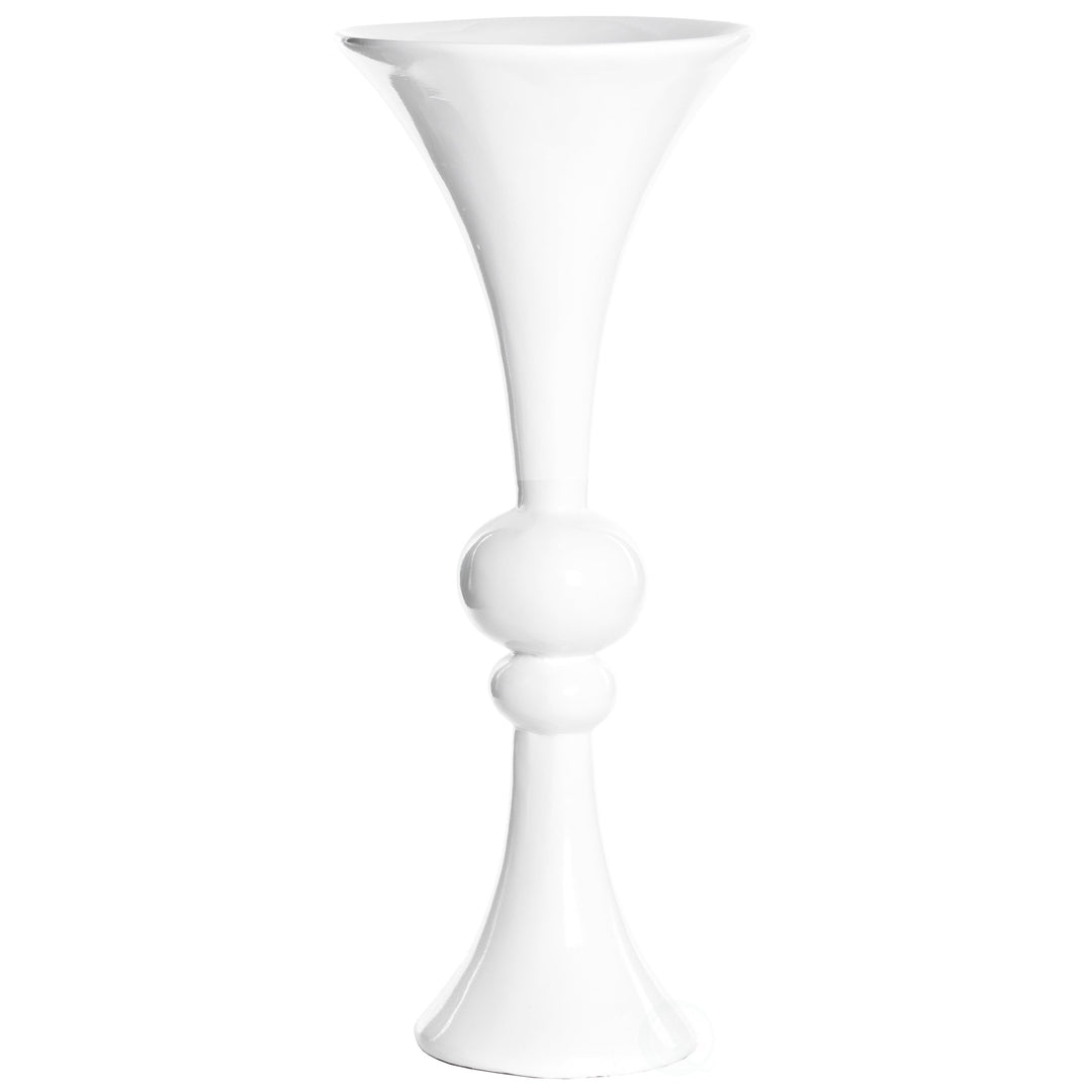 24-inch Tall Black Modern Trumpet Vase: Decorative Wedding Centerpiece, Elegant Table Decor, Tall Floor Flower Vase, Image 9