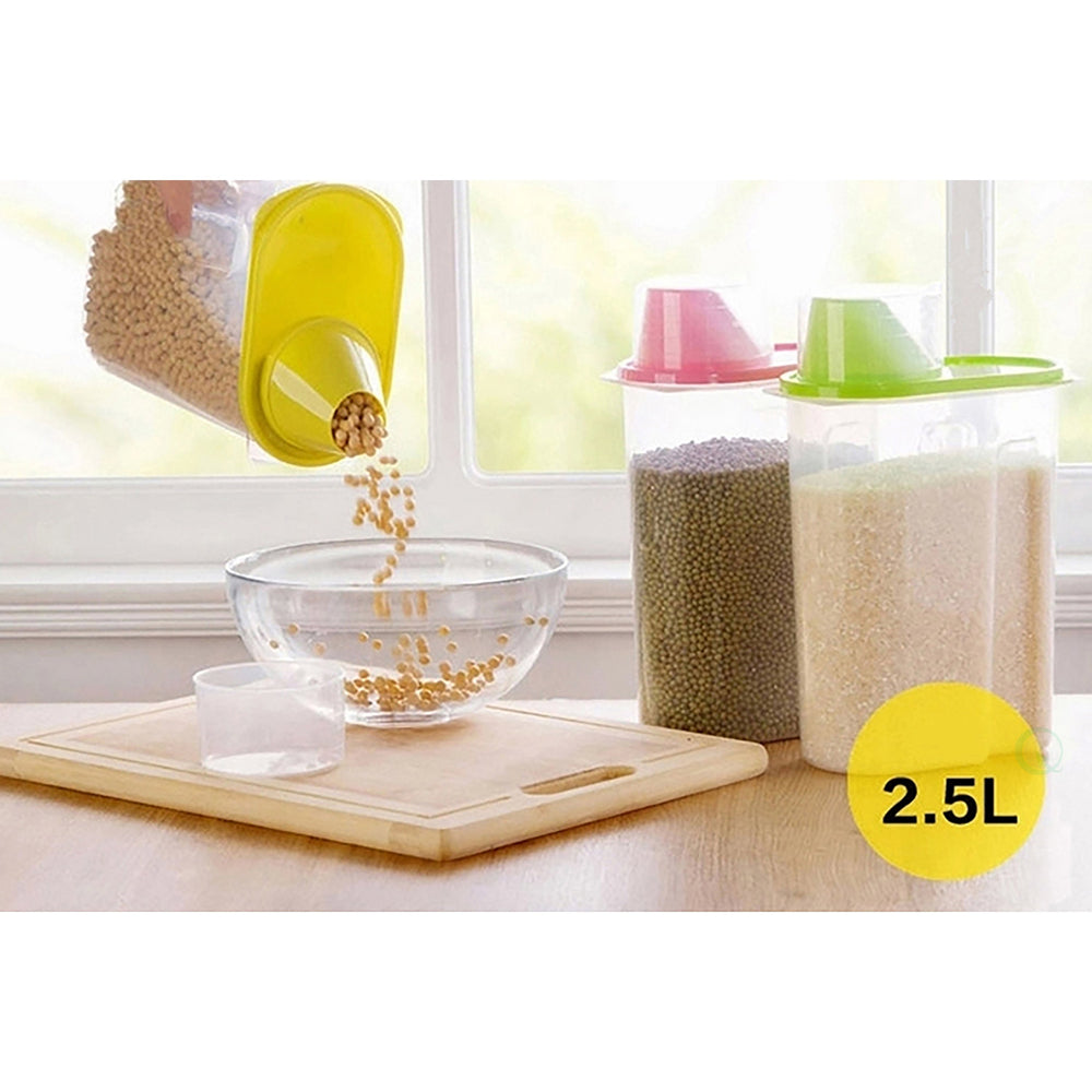 BPA-Free Food Storage Containers with Lids for Flour Sugar Grains and Rice Image 2