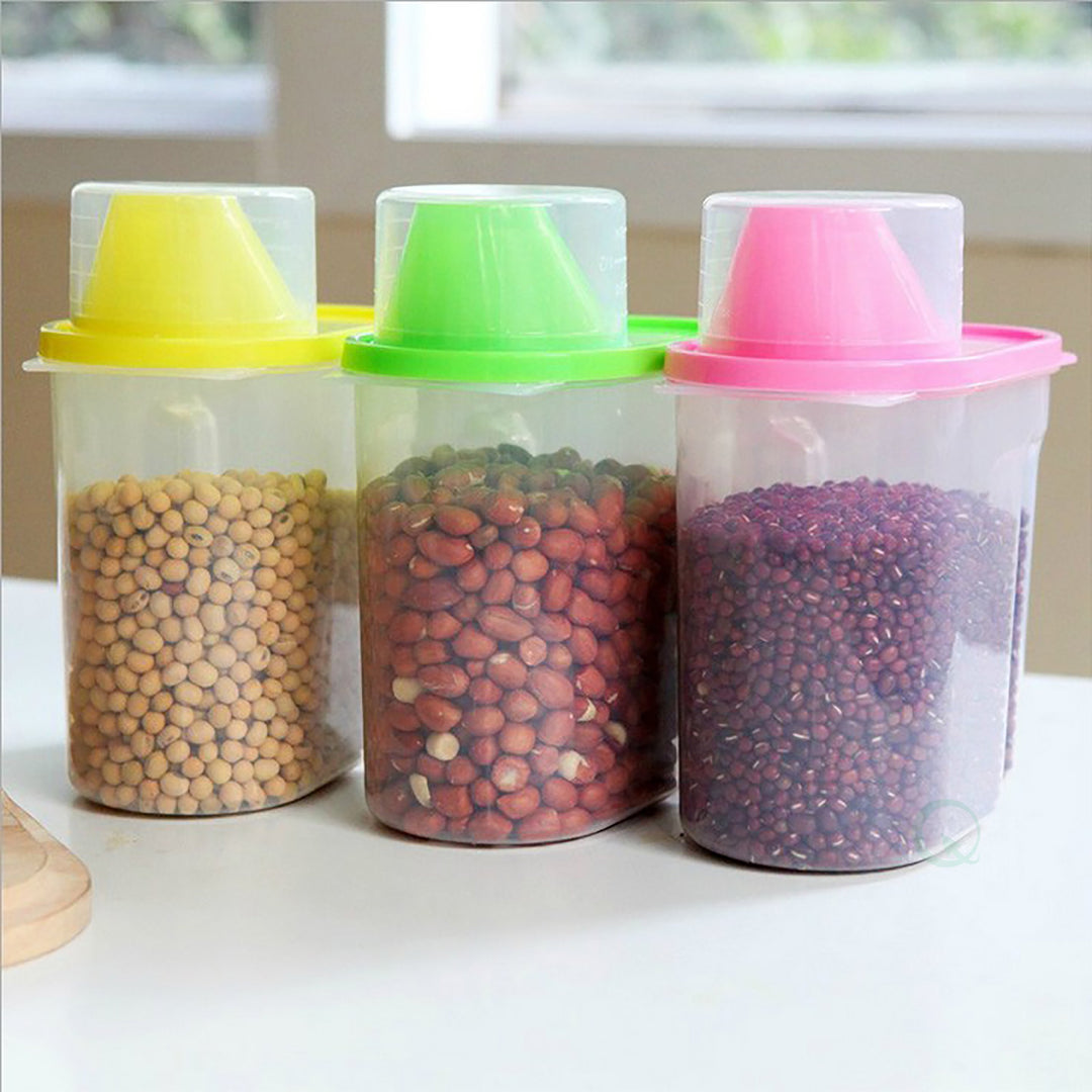 BPA-Free Food Storage Containers with Lids for Flour Sugar Grains and Rice Image 4