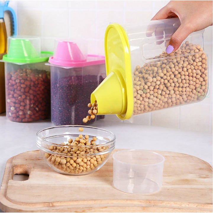 BPA-Free Food Storage Containers with Lids for Flour Sugar Grains and Rice Image 5