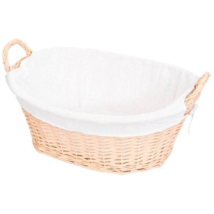 Willow Laundry Hamper Basket with Liner and Side Handles Image 4