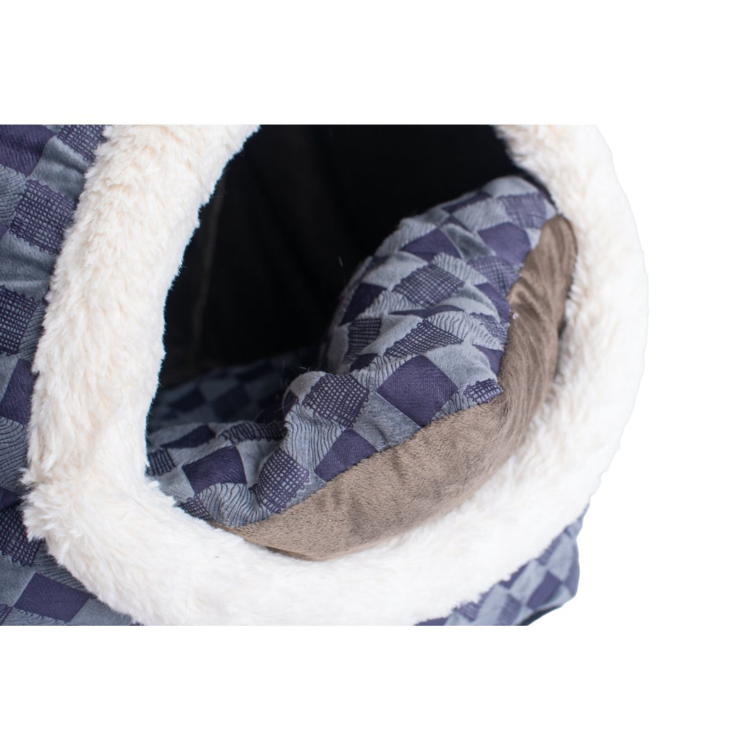 Armarkat Cat Bed Model C44, Blue Checkered Image 4