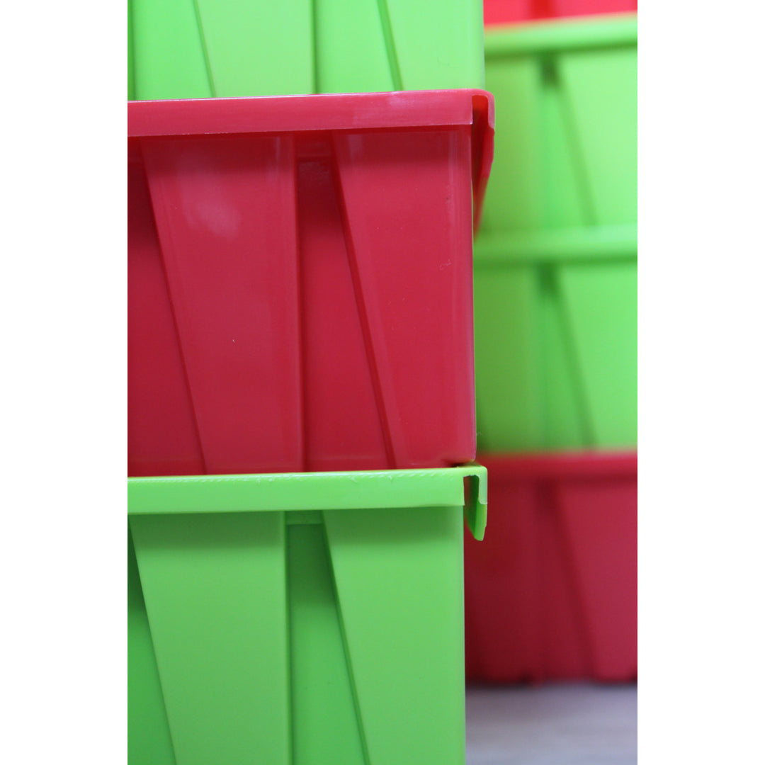 Durable Plastic Stacking Storage Bins 4.5W x 8D x 3H Perfect for Organizing Image 3