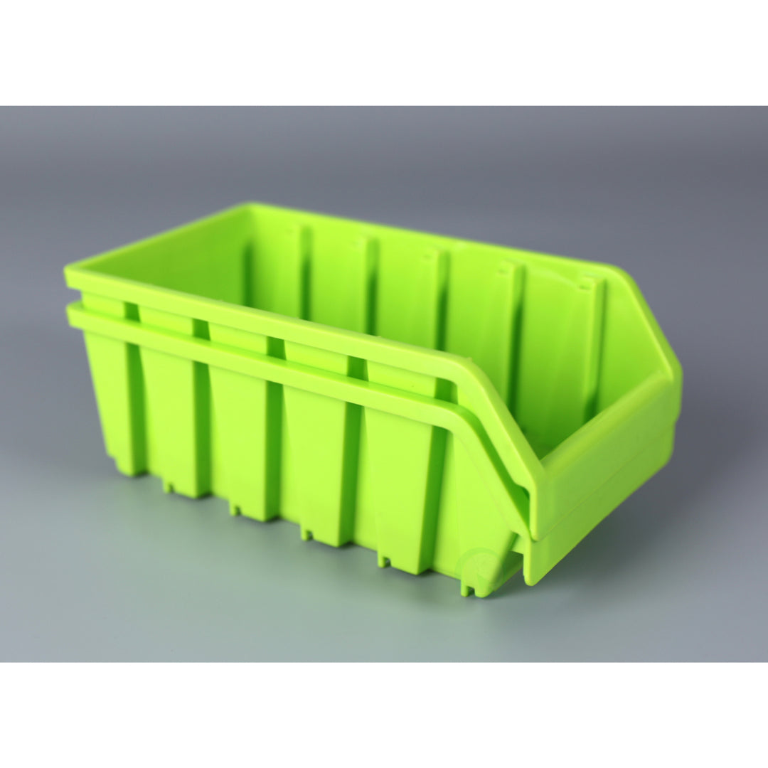 Durable Plastic Stacking Storage Bins 4.5W x 8D x 3H Perfect for Organizing Image 4