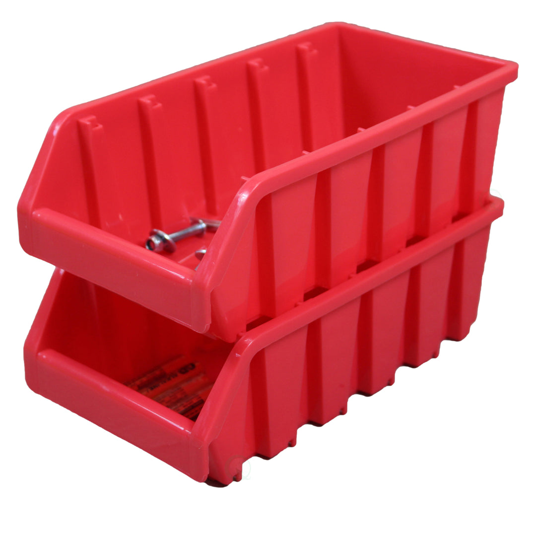 Durable Plastic Stacking Storage Bins 4.5W x 8D x 3H Perfect for Organizing Image 7