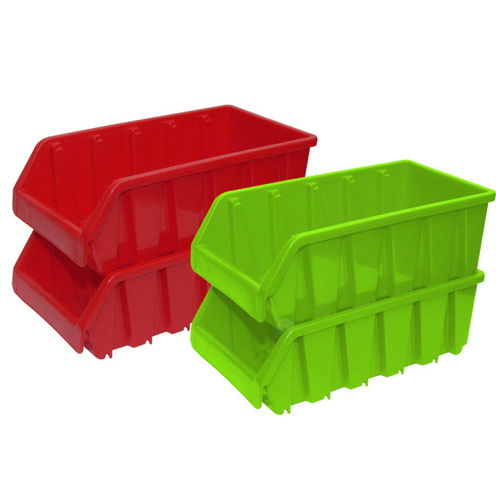 Durable Plastic Stacking Storage Bins 4.5W x 8D x 3H Perfect for Organizing Image 9