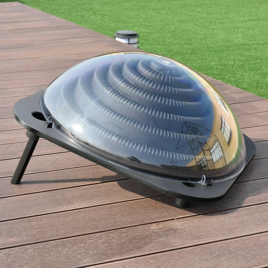 Black Outdoor Solar Dome Inground andAbove Ground Swimming Pool Water Heater Image 7