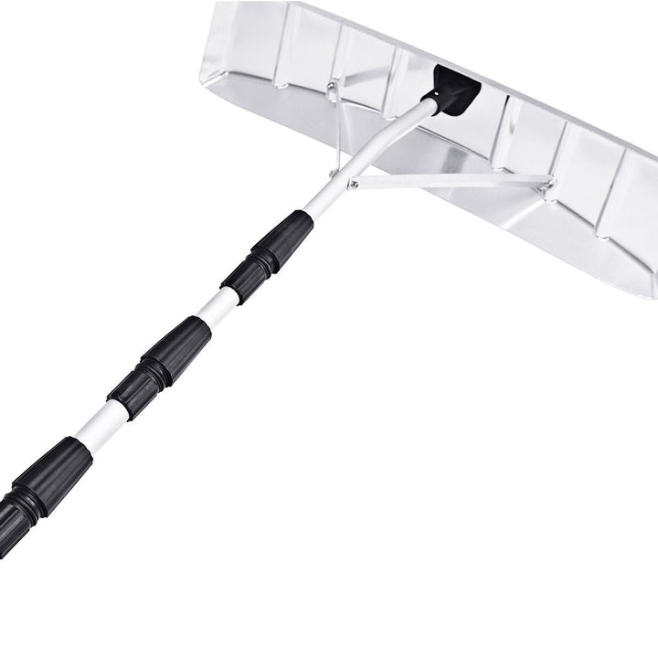 21FT Telescoping Snow Roof Rake Shovel Large Poly Blade Aluminum Tube Non-Slip Handle Image 7