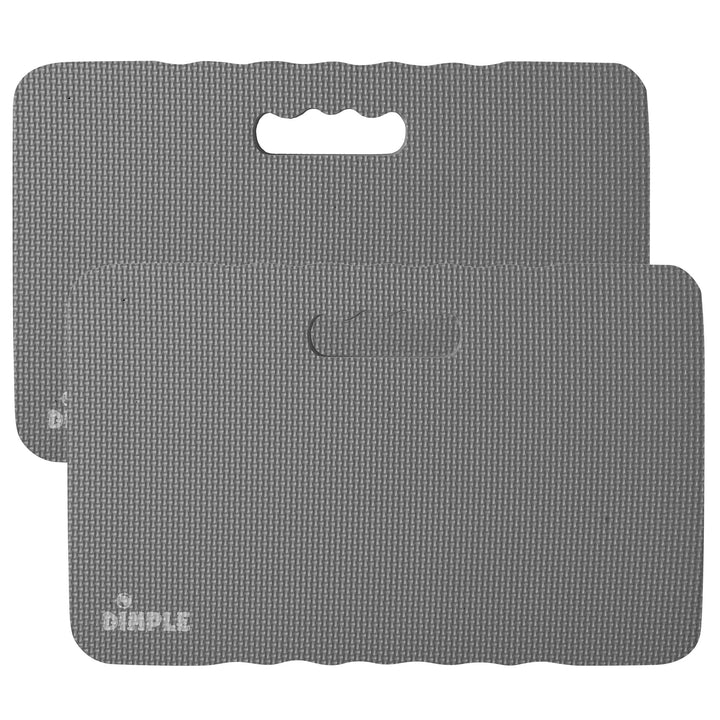 Dimple 1.5" Thick Foam Kneeling Pad Mats Qty 2 Grey for Gardening Yoga Exercise Image 1