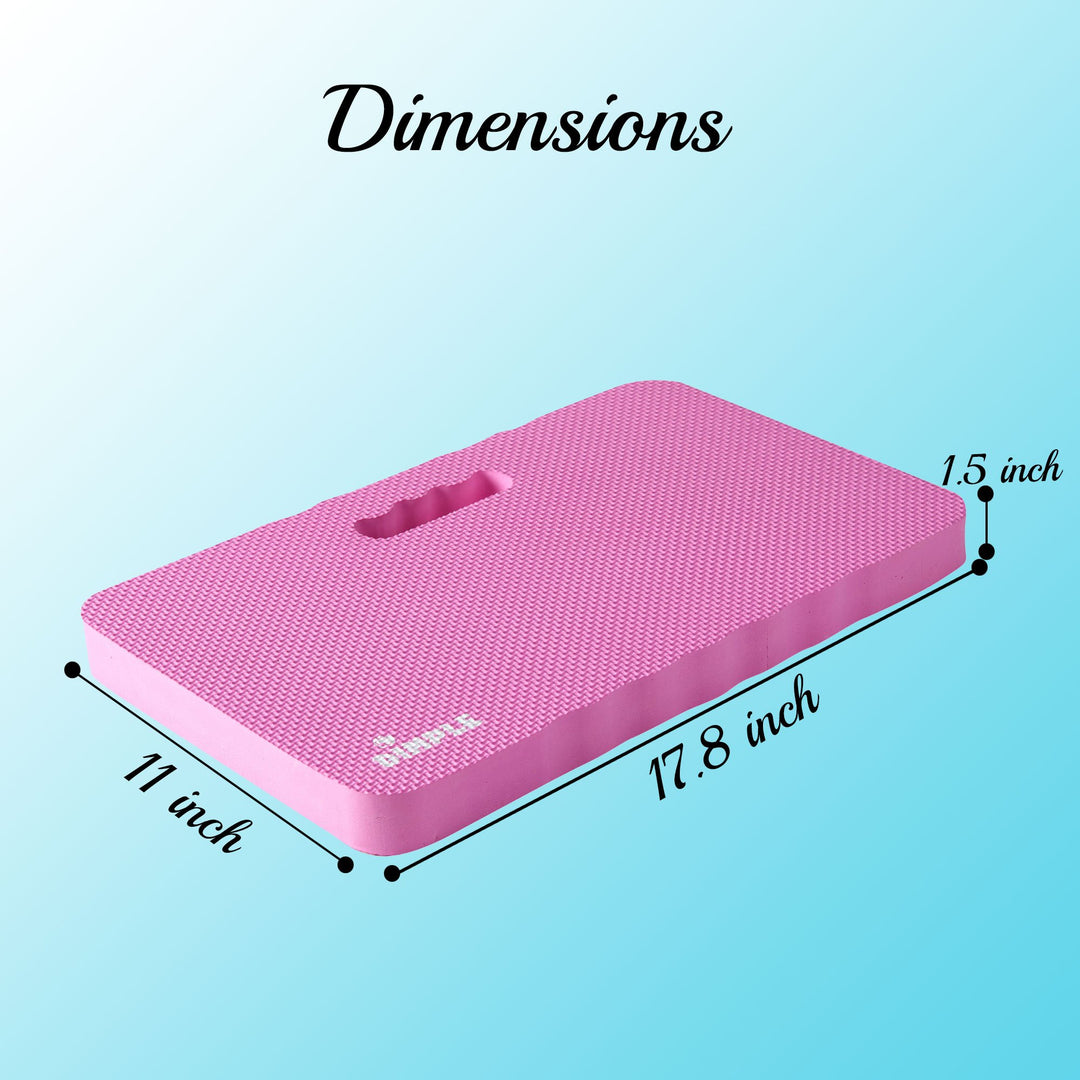 High Density Foam Kneeling Pad 1.5 Inch Thick Pink Garden Exercise Mat 17.8x11 Image 3