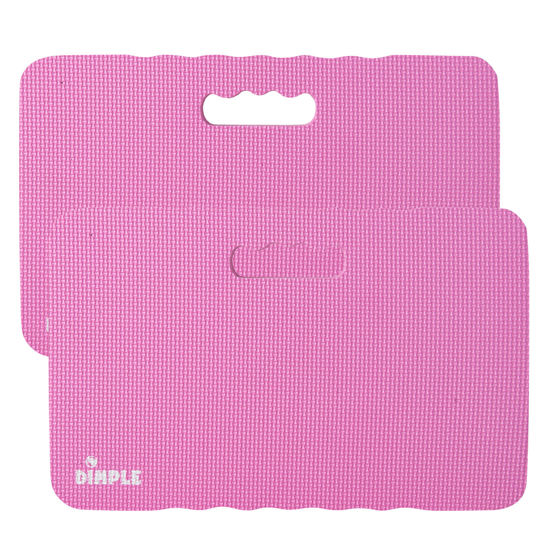 Dimple 1.5" Thick Foam Kneeling Pad Mats Qty 2 Pink for Gardening Exercise Yoga Image 1