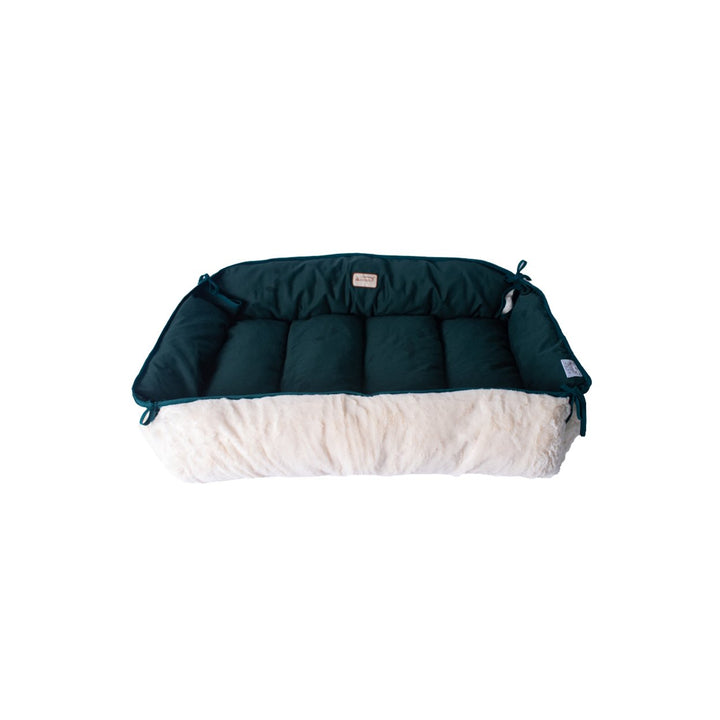 Armarkat D04 Extra Large Green Ivory Pet Bed and Mat Heavy-Duty Plush Canvas Image 5