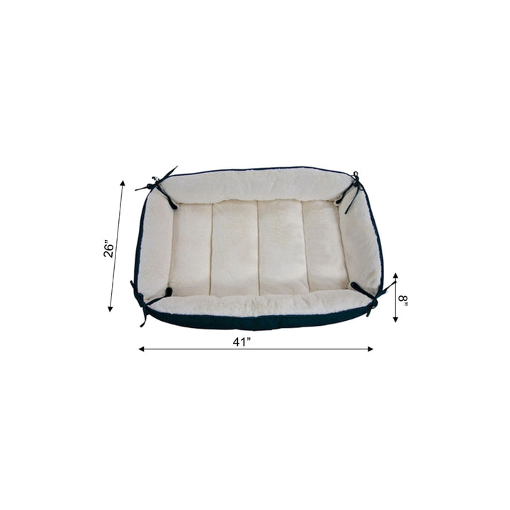 Armarkat Model D04 Large Laurel Green and Ivory Pet Bed and Mat Image 3