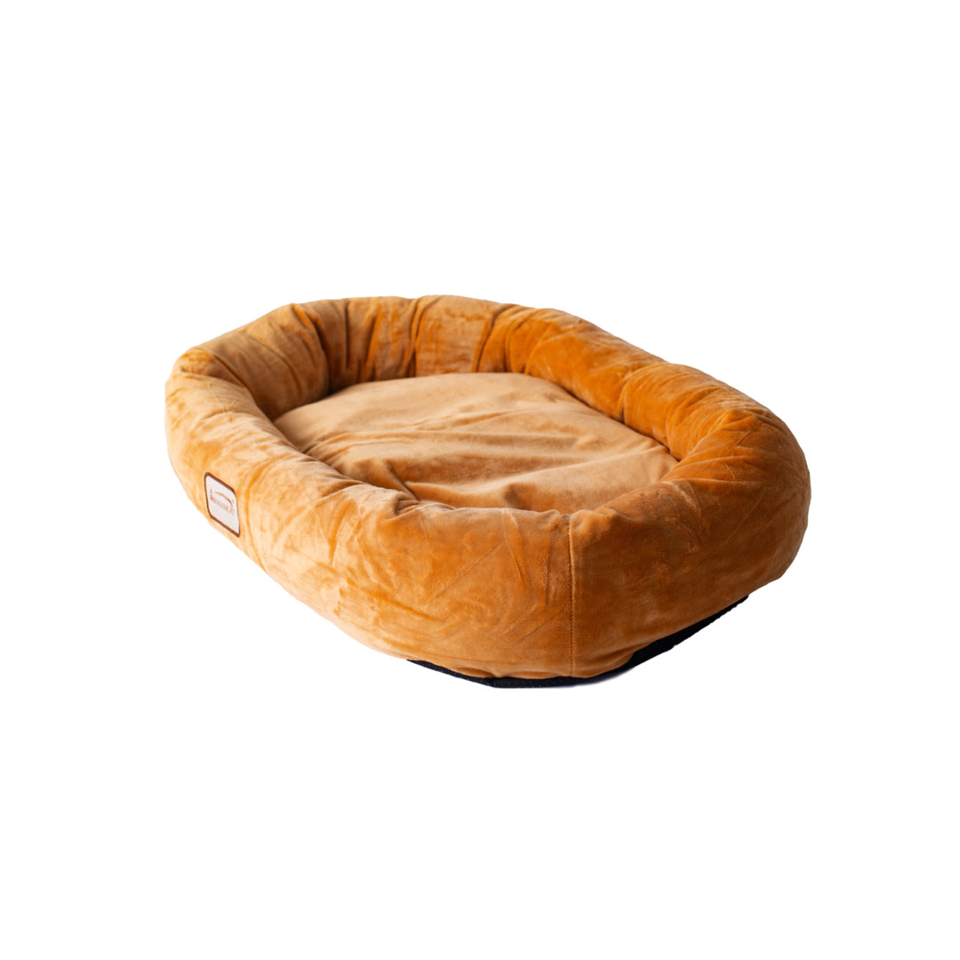 Armarkat D02CZS-L Large Earth Brown Dog Bed Waterproof Velvet Skid-Free Base Image 4