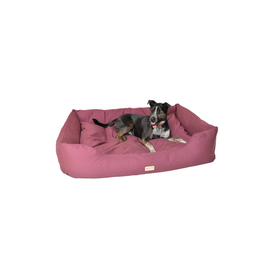 Armarkat Model D01FJH-M Medium Burgundy Bolstered Pet Bed Image 3