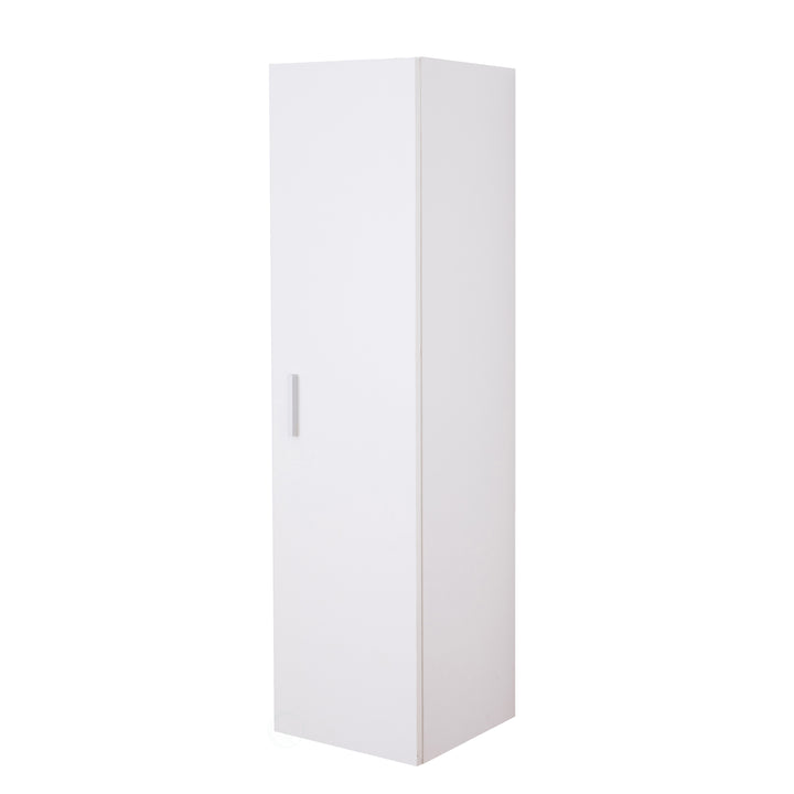 Modern White Wall Mounted Bathroom Cabinet 47.25 inches Tall with Adjustable Shelves Image 3