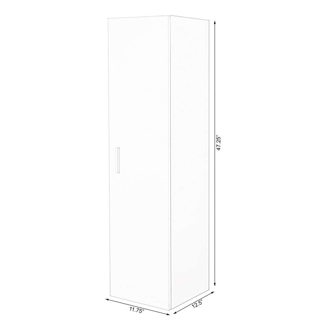 Modern White Wall Mounted Bathroom Cabinet 47.25 inches Tall with Adjustable Shelves Image 6