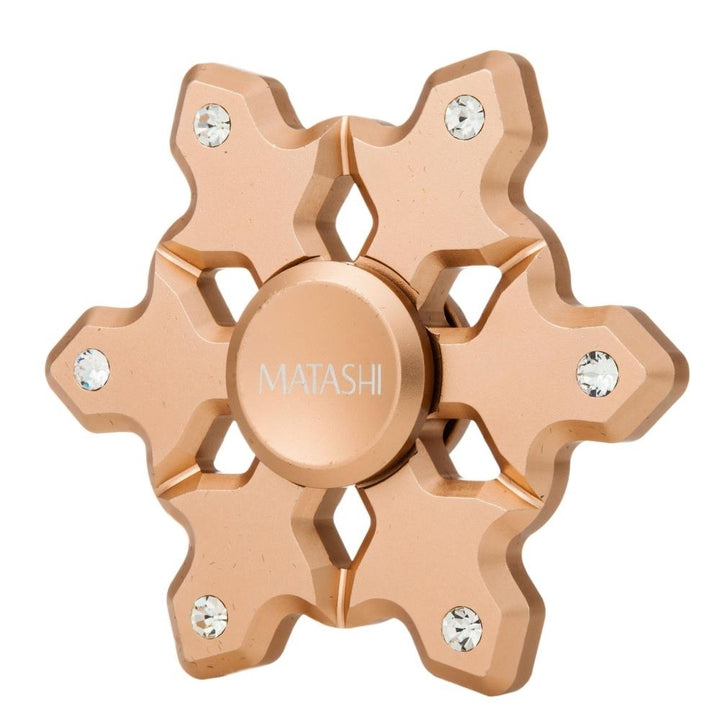 Rose Gold Hanging Christmas Tree Snowflake Ornament with Matashi Crystals, Christmas Decorations, Wedding Party Image 6