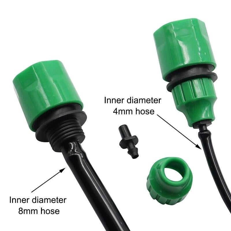 Garden Water Quick Coupling 1,4 Inch Hose Connectors Pipe Homebrew Watering Tubing Fitting Image 2