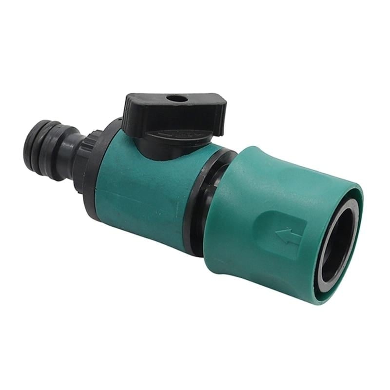 Plastic Valve with Quick Connector Agriculture Garden Watering Prolong Hose Irrigation Pipe Fittings Adapter Switch 1 Pc Image 1