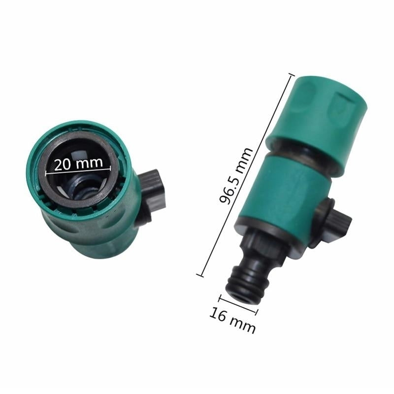 Plastic Valve with Quick Connector Agriculture Garden Watering Prolong Hose Irrigation Pipe Fittings Adapter Switch 1 Pc Image 2