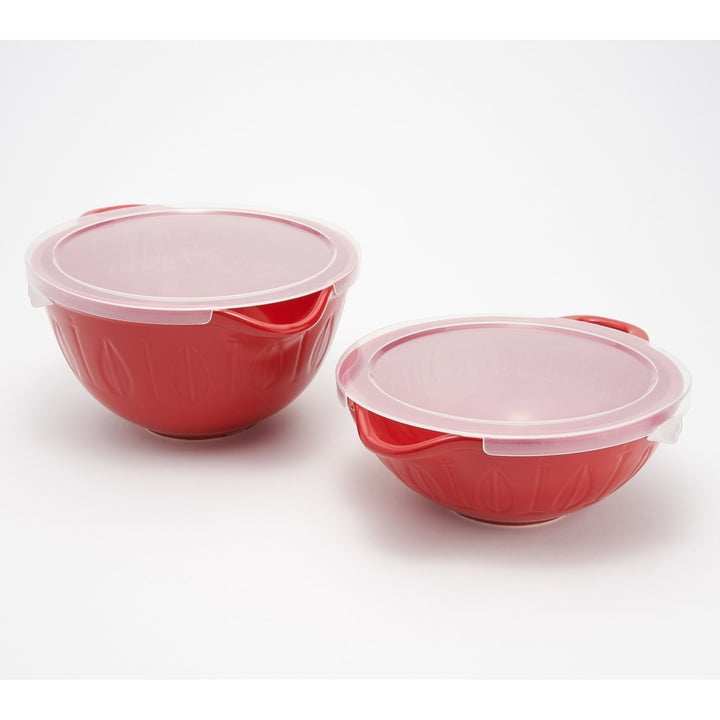 Mad Hungry 2-Piece LipnLoop Mixing Bowl with Lids Model K48001 Image 1
