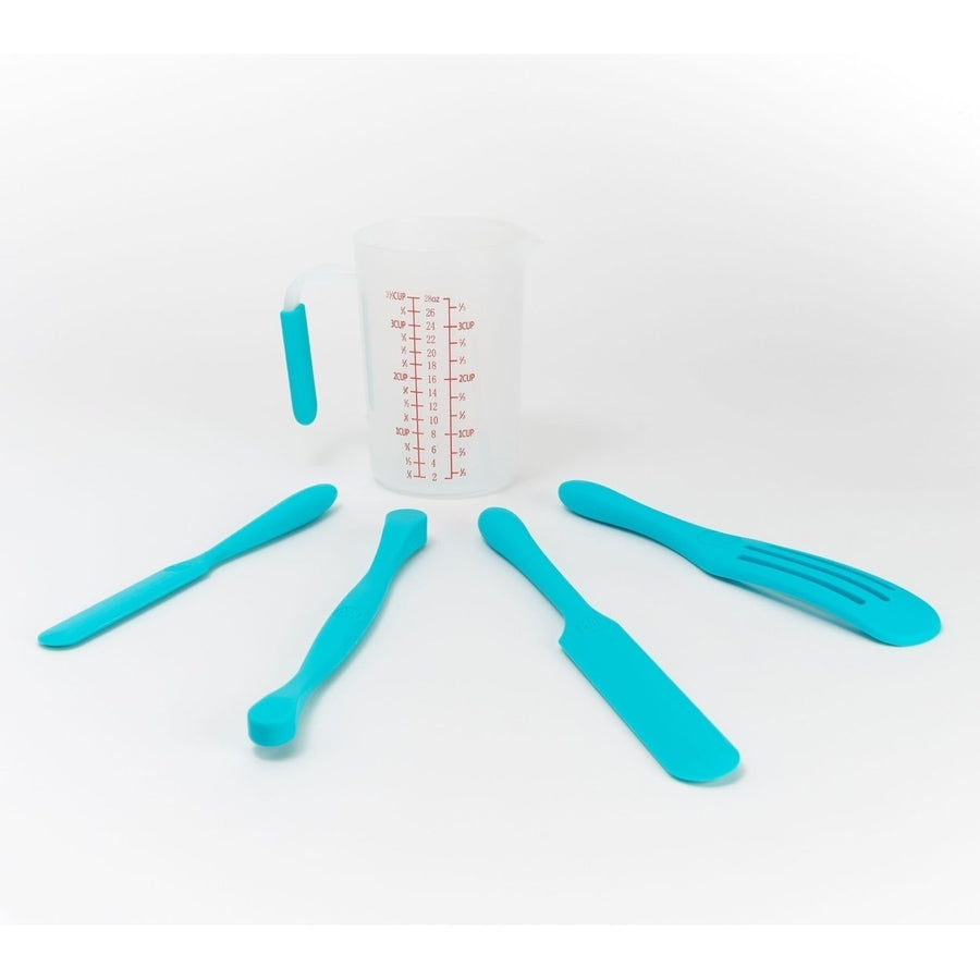 Mad Hungry 4-Pc Silicone Spurtle Baking Prep Set w/ Measuring Cup Model K49167 Image 1