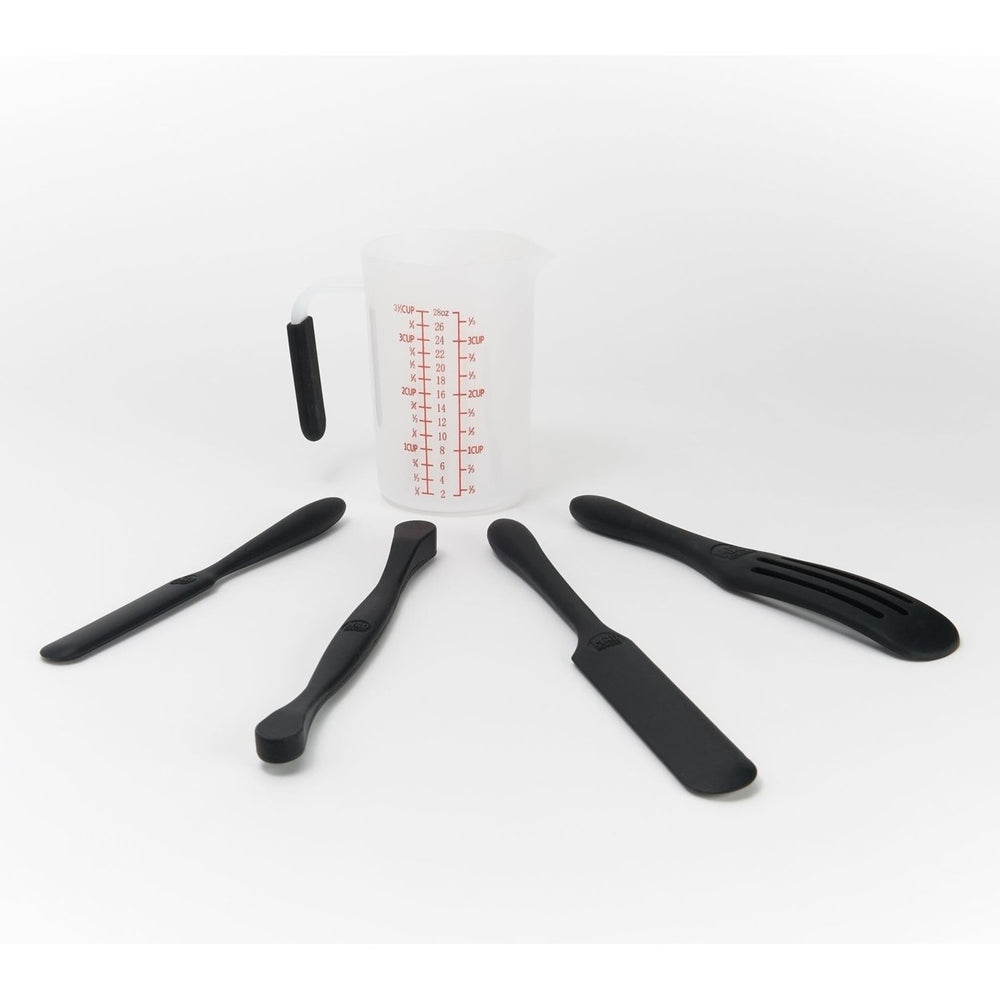 Mad Hungry 4-Pc Silicone Spurtle Baking Prep Set w/ Measuring Cup Model K49167 Image 2