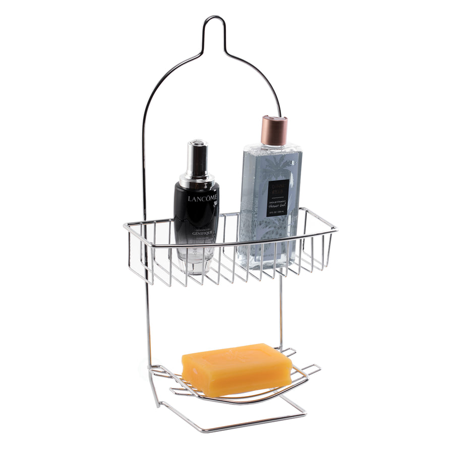 Metal Wire Hanging Bathroom Shower Storage Rack Image 1