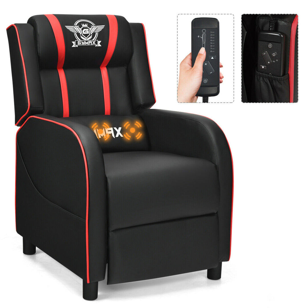 Massage Gaming Recliner Chair Racing Single Lounge Sofa Home Theater Seat Image 5