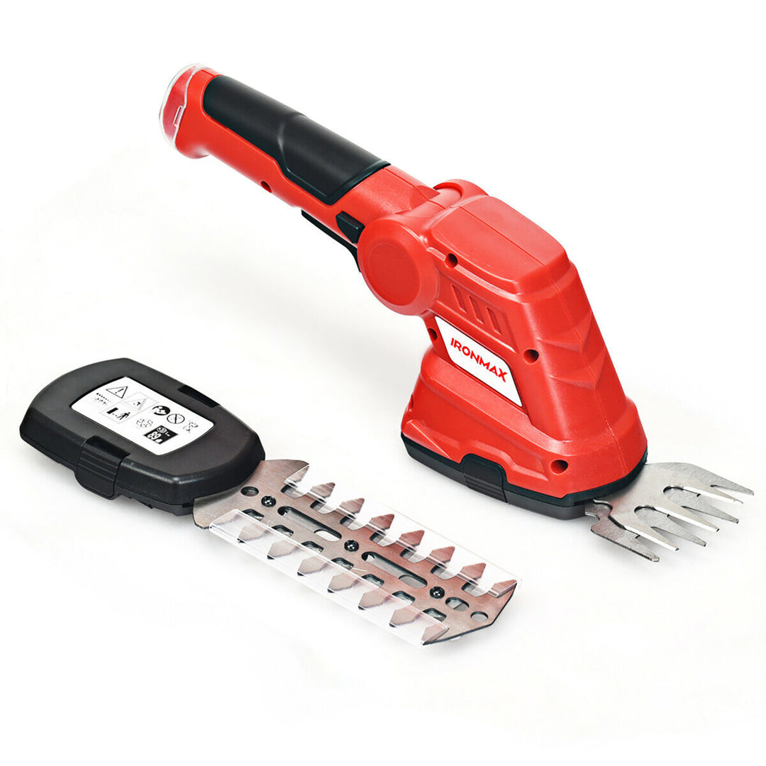 IRONMAX 3.6V 2-in-1 Cordless Grass Shear Cutter Shrub Trimmer w/Rechargeable Battery Image 1