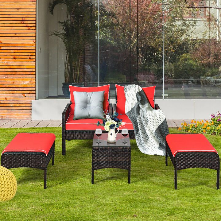 5-PCS Patio Furniture Set Image 6