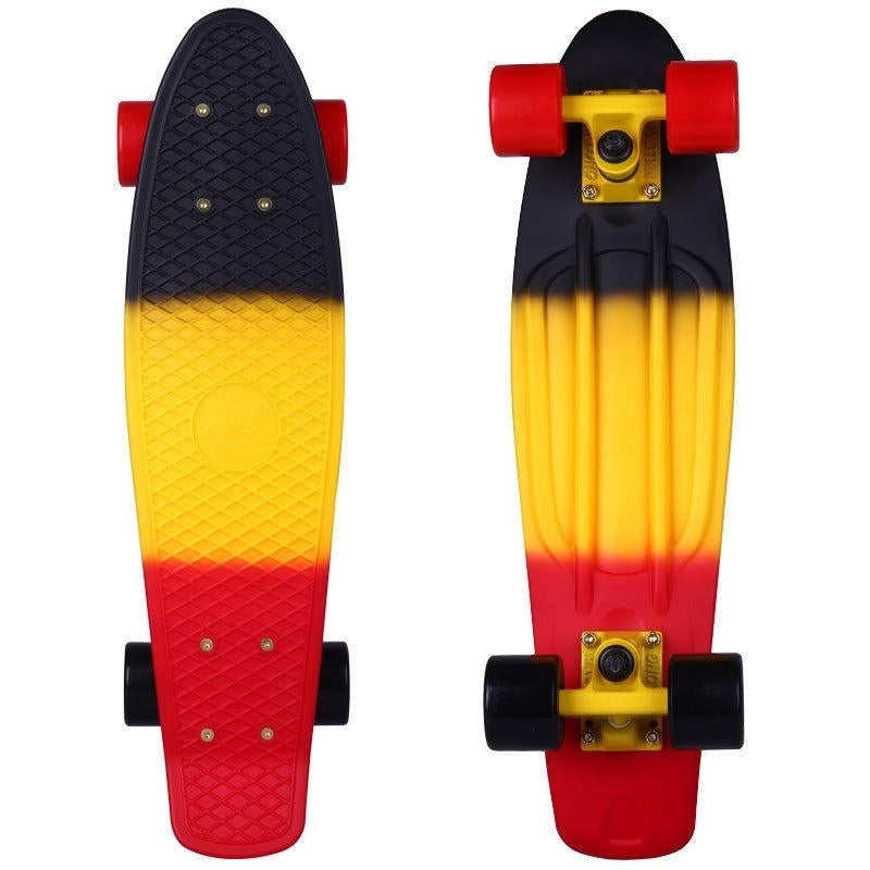 22 inch Skateboard Cruiser Penny 22" X 6" Retro Longboard Skate Graphic Galaxy Complete Led Light Image 5