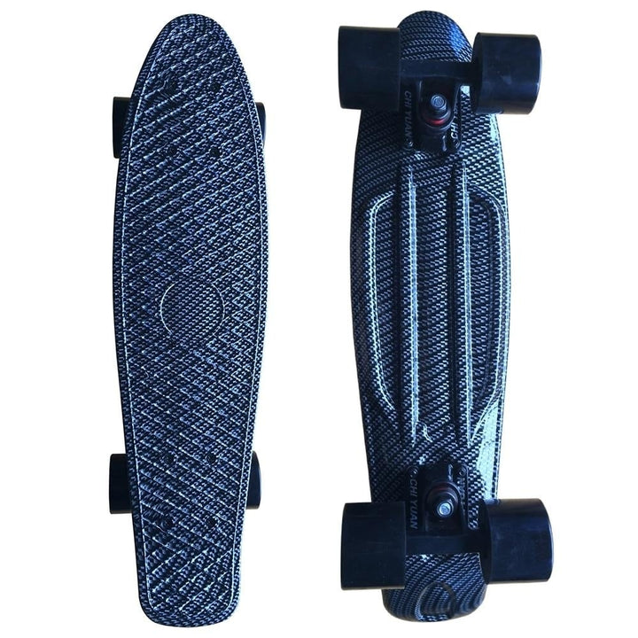 22 inch Skateboard Cruiser Penny 22" X 6" Retro Longboard Skate Graphic Galaxy Complete Led Light Image 1