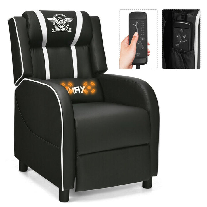 Massage Gaming Recliner Chair Racing Single Lounge Sofa Home Theater Seat Image 1