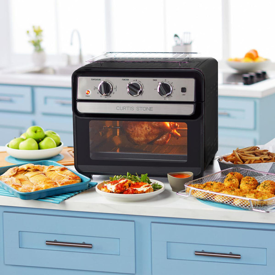 Curtis Stone Dura-Electric 1700-Watt 22L Air Fryer Oven w/Rotisserie Model 698-469 Refurbished Image 1