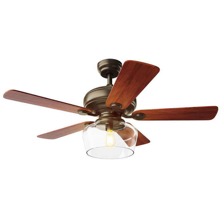 52" Vintage Ceiling Fan Light w/ Remote Control Reversible Blades Home Indoor Image 9