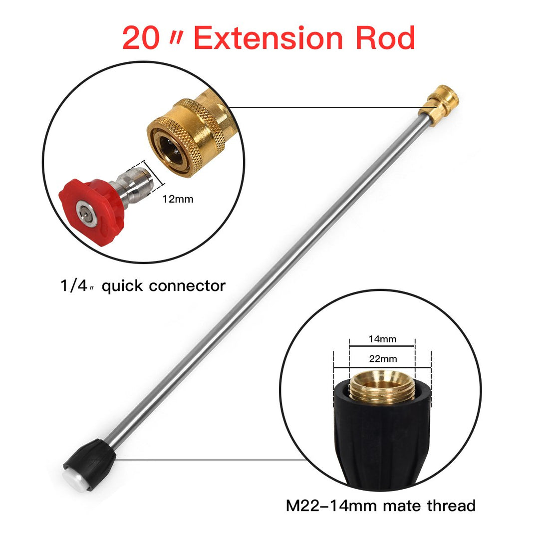 Pressure Washer Gun 4000 PSI W/20 Extendable Wand 5 Nozzle Tips Image 7