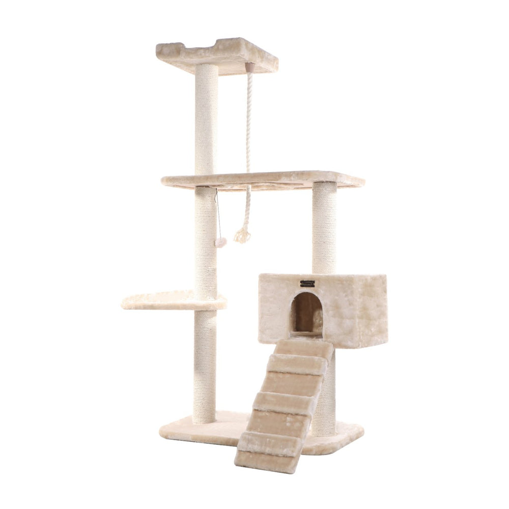 Armarkat Classic Cat Tree A5801 Beige Real Wood Multi-Level Activity 58" Image 2